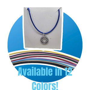 12 colors available Narcotics Anonymous adjustable charm necklace! NA jewelry.
